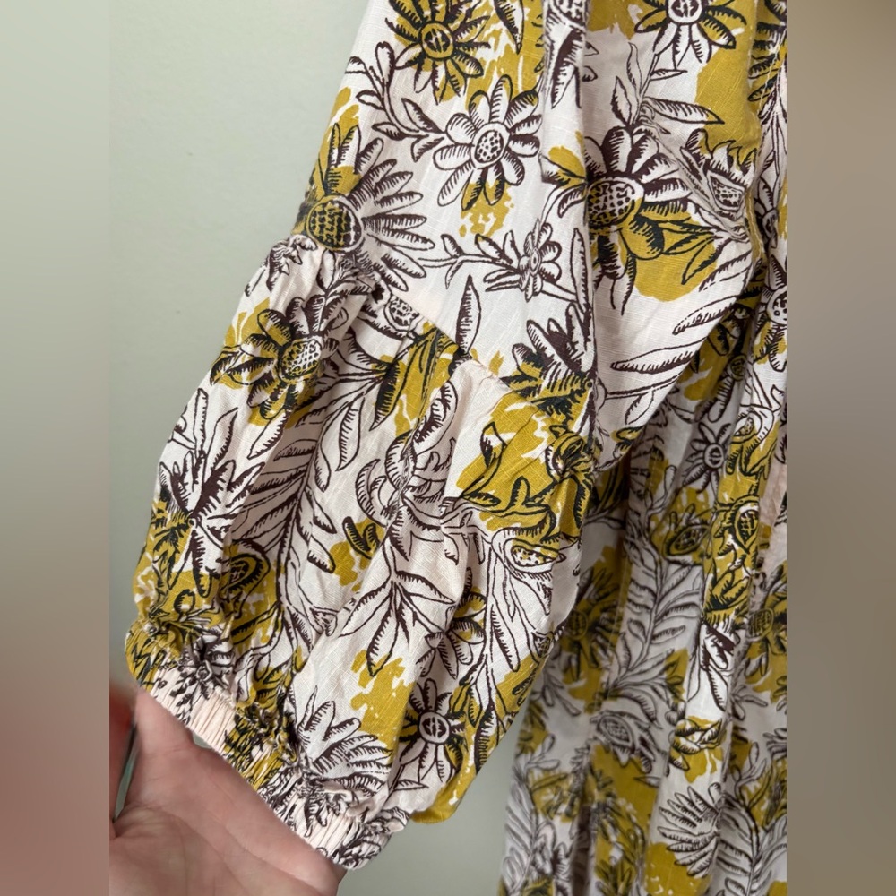 Small Anthropologie Daily Practice Mollie Oversized Floral Tunic Dress - Picture 6 of 7